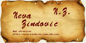 Neva Zindović vizit kartica